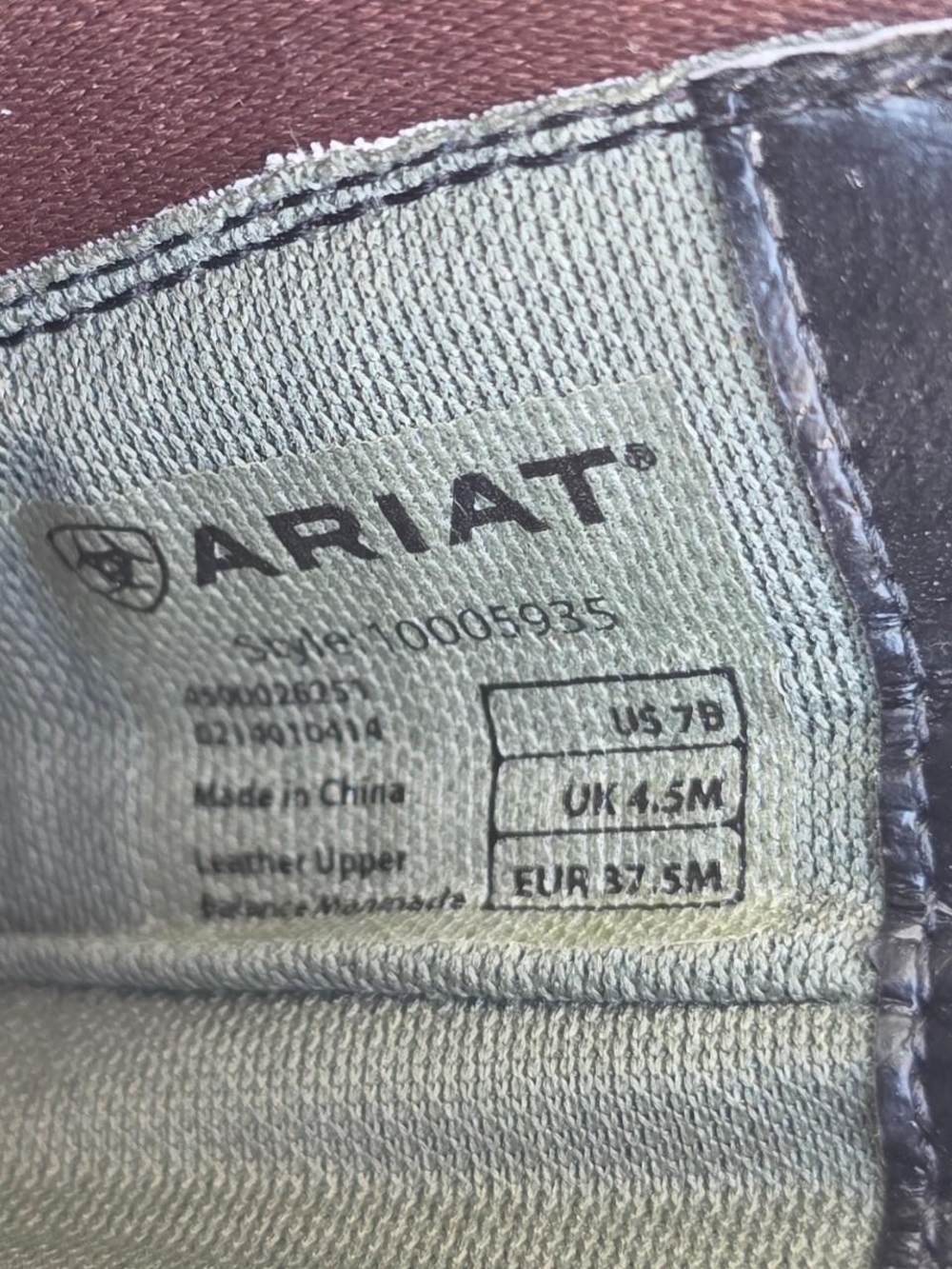 Women's Ariat Heritage Breeze Zip Paddock Boots Size 7 Women's - Picture 8 of 8